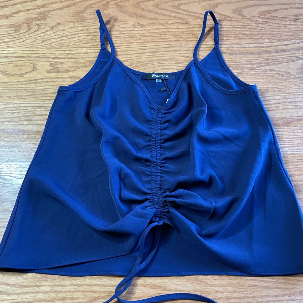 Sugar Lips Adjustable Navy Blue Camisole  Size S